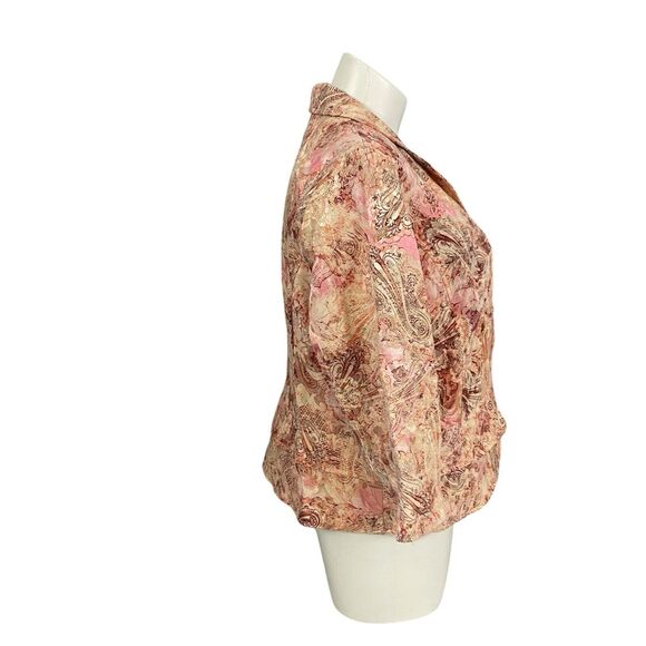 Lane Bryant Blazer Womens 18 Orange Jacket Work Office Harvest Casual Career - Picture 12 of 16